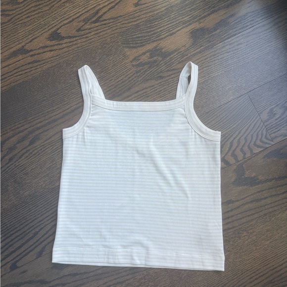 Splendid Cream Striped Tank Top - Picture 1 of 6